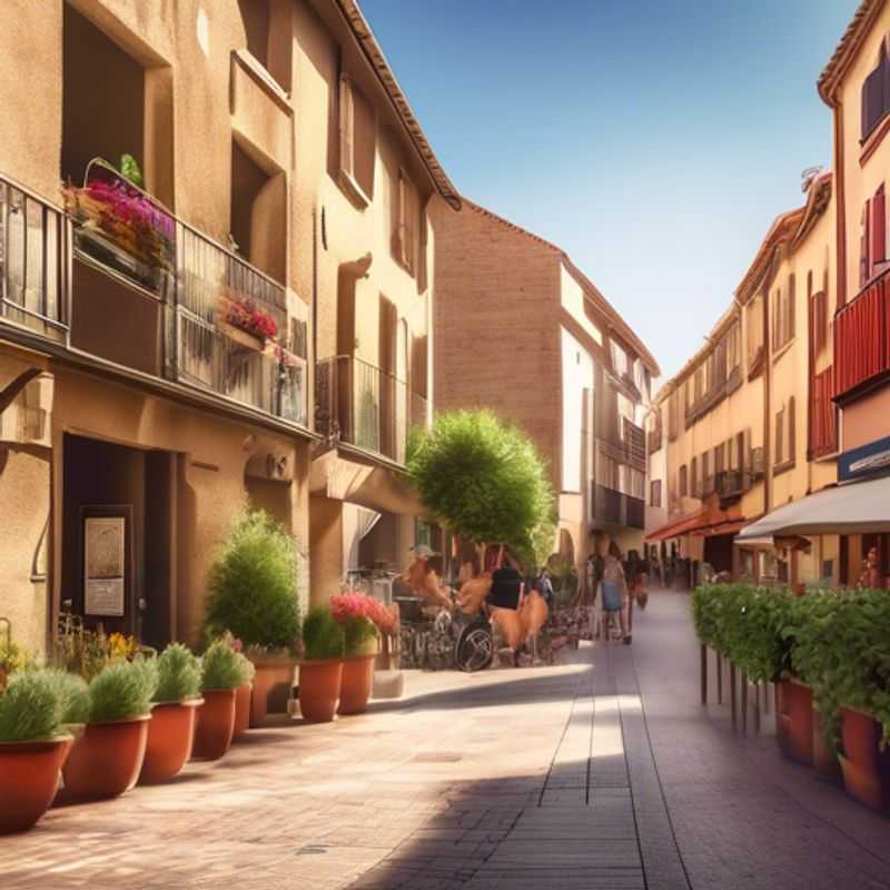Perpignan, França: Uma imagem encantadora da cidade, ajudando a avaliar o custo de uma visita.