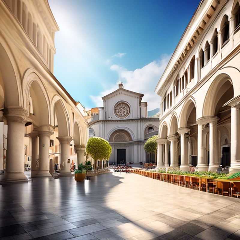 The Business Travelers strolling along the picturesque promenade of Salerno, Italy, with the stunning Amalfi Coast as their backdrop, during their 3-day spring sojourn.