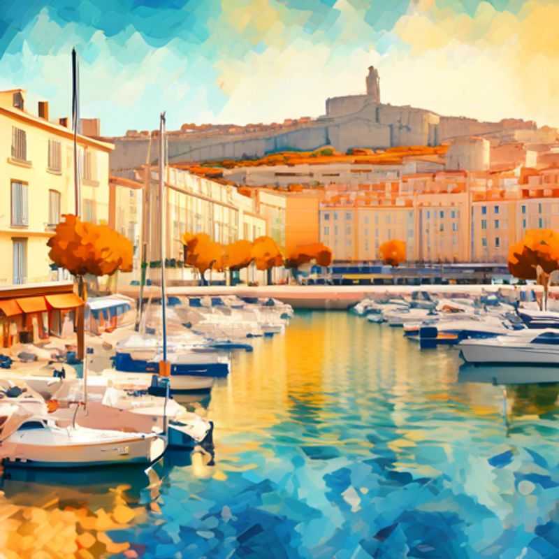 Marseille, France : Vue pittoresque du Vieux Port, illustrant le coût de la vie dans la ville.