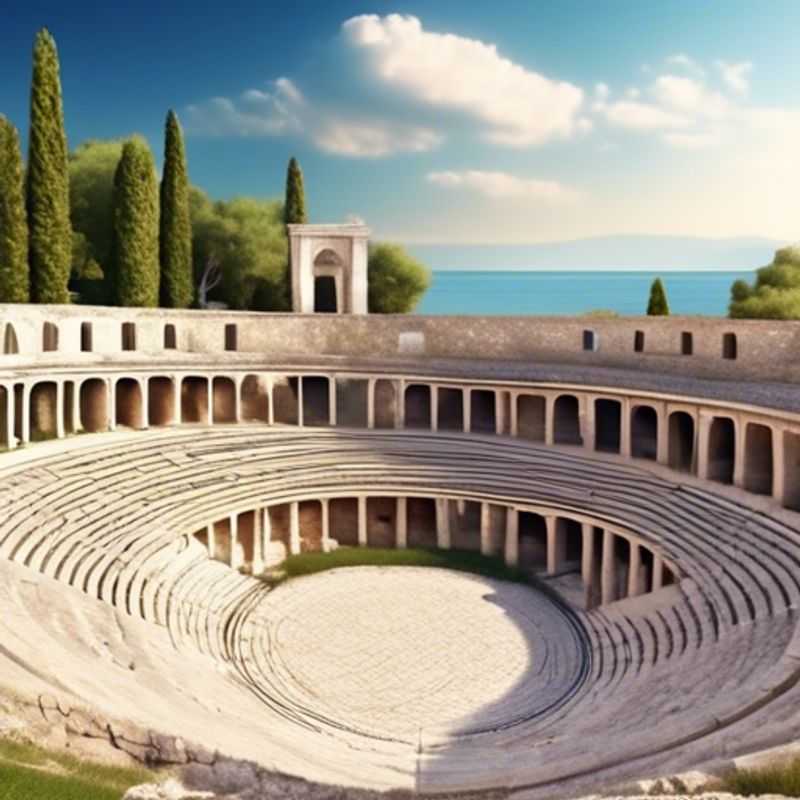 The Long-term Traveler gazes in wonder at the majestic Pula Arena, a remarkably preserved Roman amphitheater, as they explore the historic city of Pula, Croatia during their 2-week autumn sojourn.