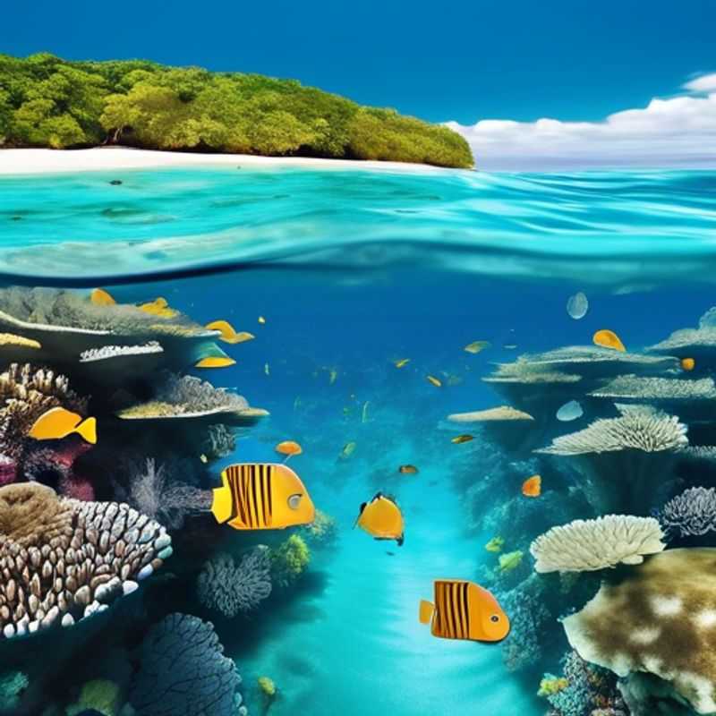 A close-up shot of colorful snorkeling gear, including a mask, snorkel, and fins, ready for an underwater adventure.