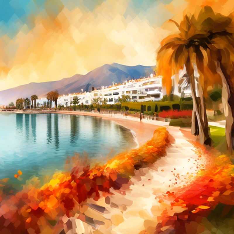Marbella, Espagne : Vue suggestive illustrant le style de vie luxueux et le coût de la vie potentiellement élevé de la ville.