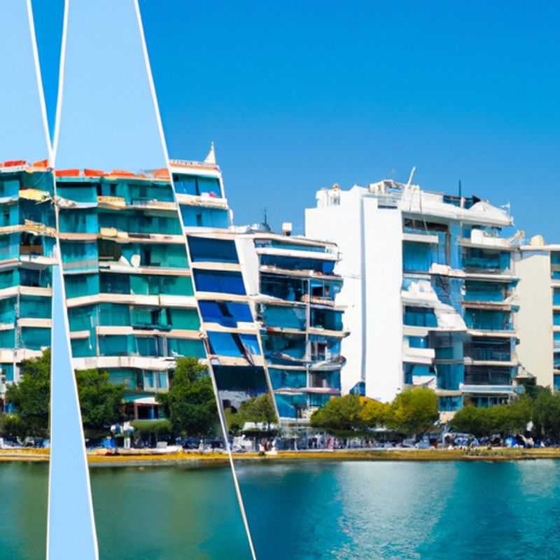 Two couples strolling hand-in-hand through the vibrant streets of Thessaloniki, Greece, during their whirlwind 24-hour summer adventure, soaking in the city's infectious energy and charm.