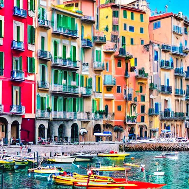Genoa in springtime: Colorful buildings lining a picturesque harbor, hinting at the adventures and beauty awaiting visitors during spring break.