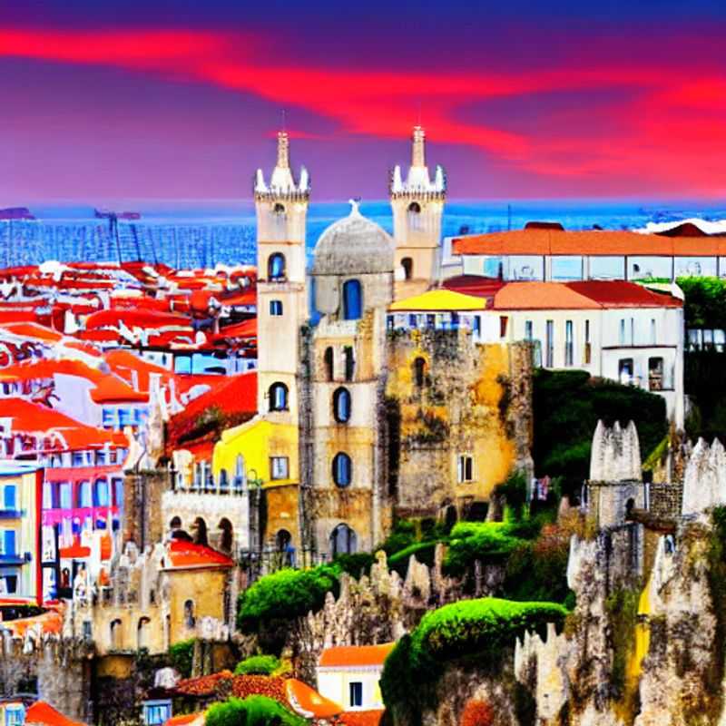 Lisbonne ensoleillée: Une vue pittoresque de la ville, idéale pour illustrer le meilleur moment pour visiter.