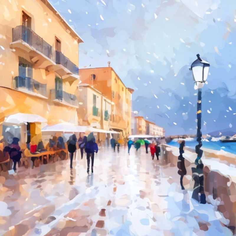 Alghero, Sardaigne: Charmante vue côtière illustrant le coût de la vie dans cette ville italienne.
