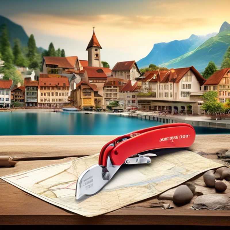 A close-up shot of a multi-tool or Swiss Army Knife, showcasing its various tools and compact design, ready for any adventure.