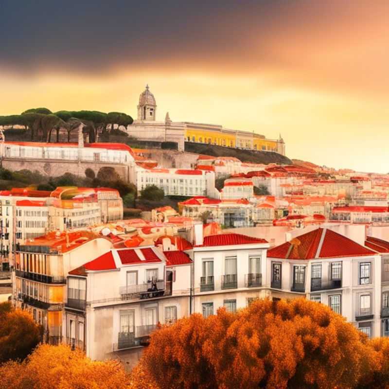 Lisbonne, Portugal: Une vue pittoresque illustrant le coût de la vie à Lisbonne. (Lisbon, Portugal: A picturesque view illustrating the cost of living in Lisbon.)