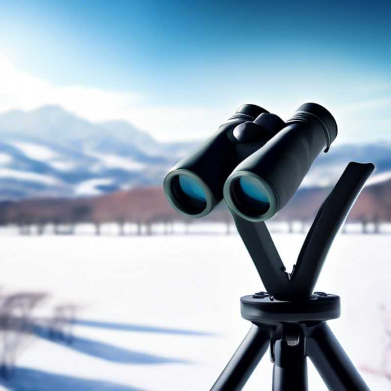 Un par de binoculares de alta calidad, listos para revelar los impresionantes paisajes y vistas panorámicas.