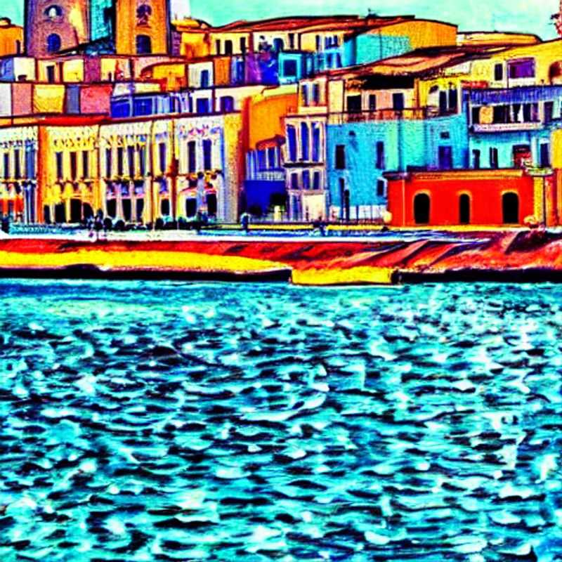Trapani, Italie, au printemps : des couleurs vibrantes et une atmosphère ensoleillée.