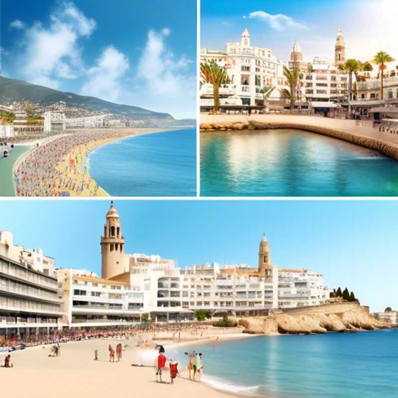 Sitges, Espagne : Une vue pittoresque illustrant le coût de la vie dans cette ville balnéaire.