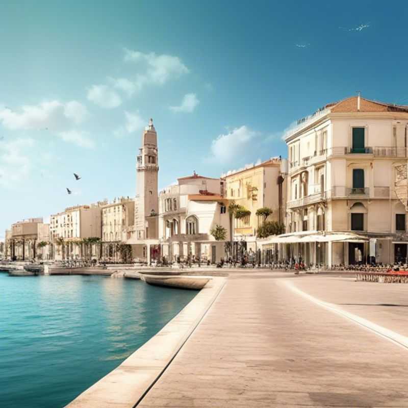 Bari, Italie : Vue pittoresque de la ville portuaire, aidant à répondre à la question : Est-ce que Bari est cher à visiter ?