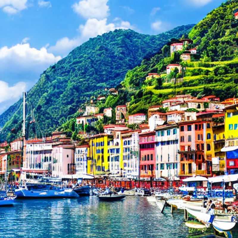 La Spezia au printemps : Une vue pittoresque de la ville colorée,