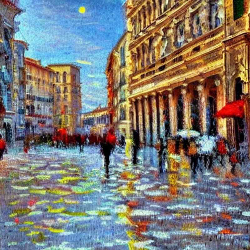 Voici Bari, en Italie, une ville baignée de soleil.