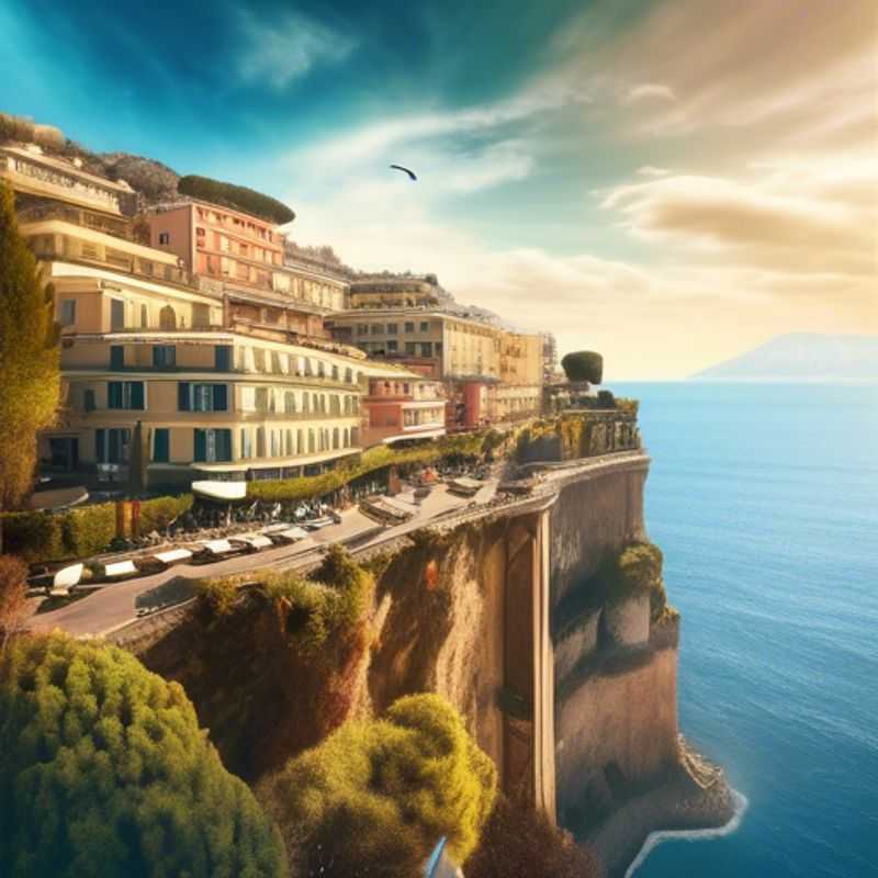 Sorrente, Italie : Vue pittoresque illustrant le coût de la vie dans cette charmante ville côtière.