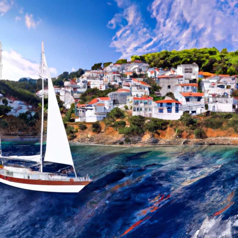 Come Spring, Panormos Beach in Skopelos, Greece: A Vibrant Canvas of Azure and Emerald