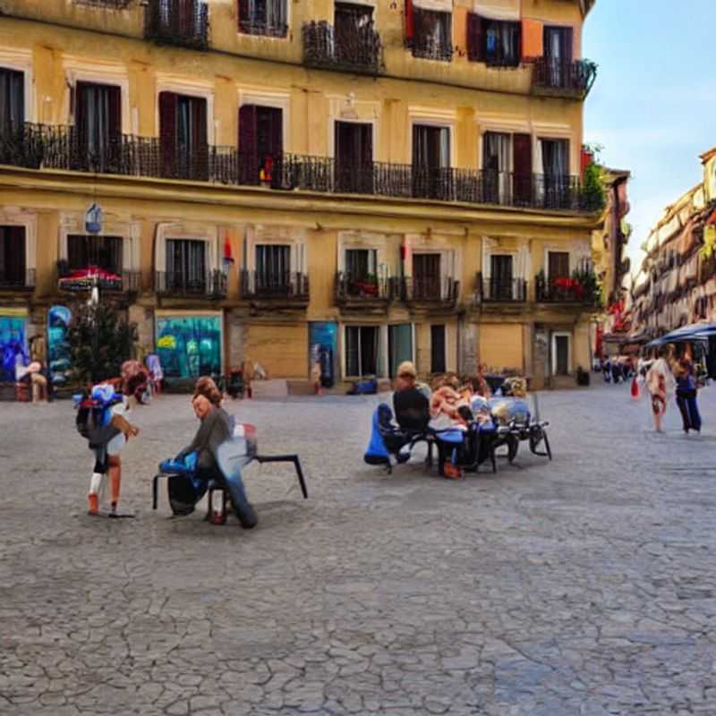 Deux couples profitant de la beauté enchanteresse de Perpignan, France, lors de leur escapade printanière.