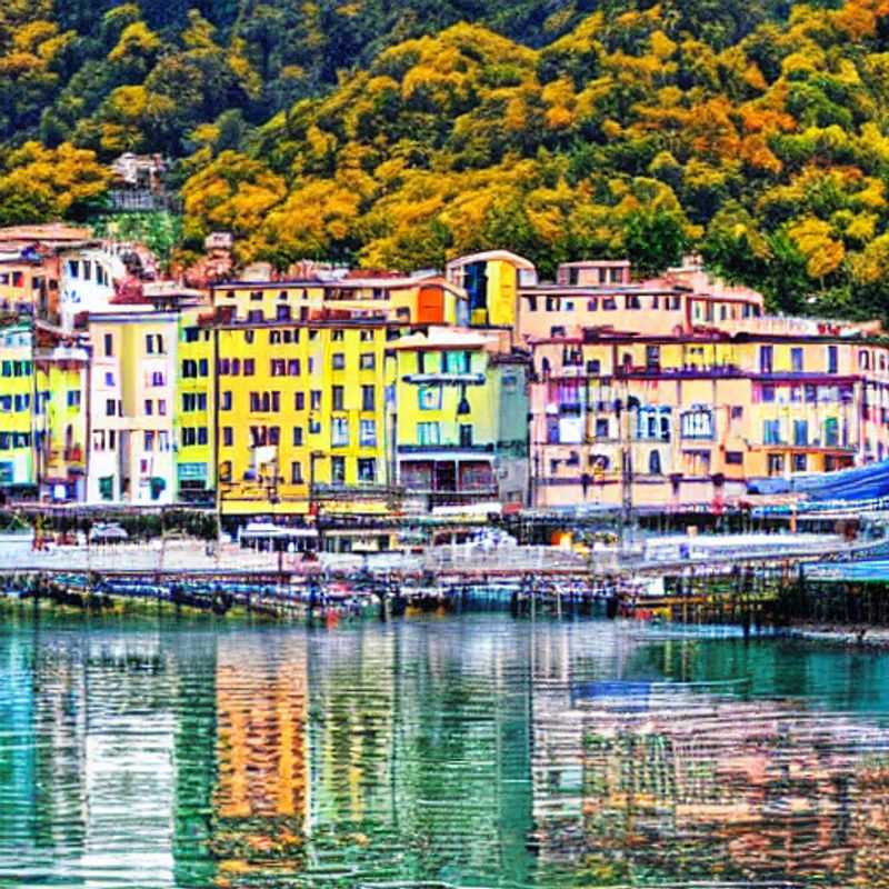Colorful buildings of La Spezia, Italy, nestled along the Ligurian coast, offering a vibrant welcome to spring breakers exploring its charm and access to Cinque Terre.