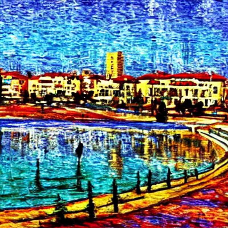 Deux jeunes profitant du soleil printanier et de l'atmosphère animée de Limassol, Chypre, pendant leurs vacances de printemps sur la promenade de la ville.