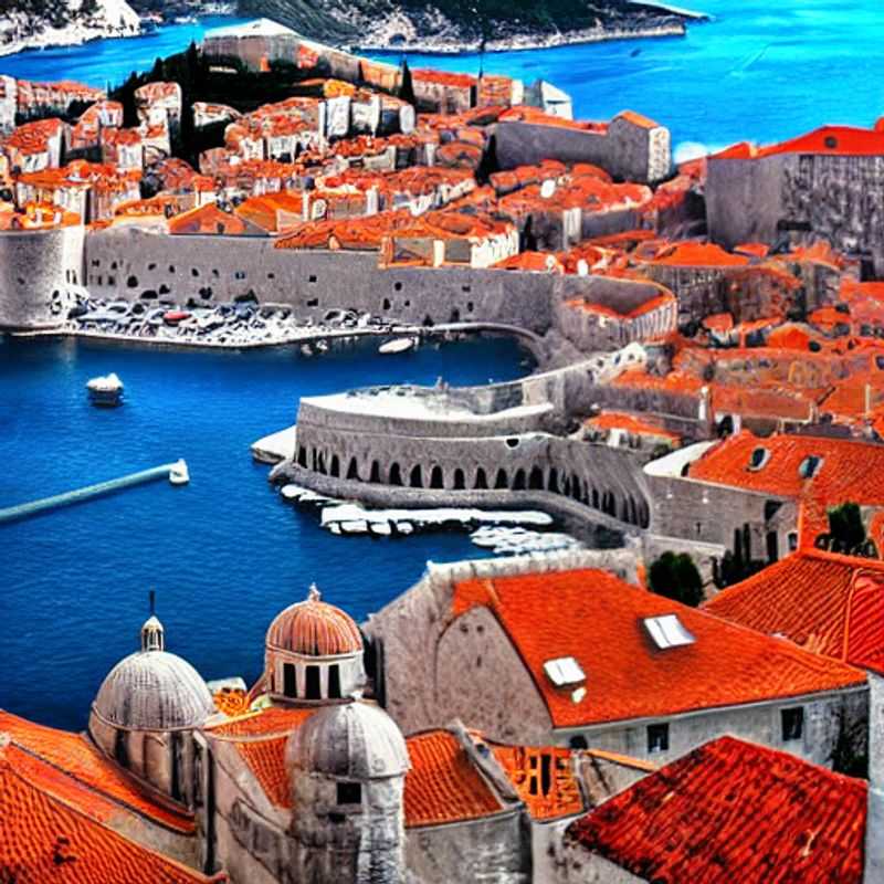 Vue imprenable sur les remparts historiques de Dubrovnik, Croatie, baignés par le soleil printanier - découvrez les activités incontournables pendant les vacances de printemps.
