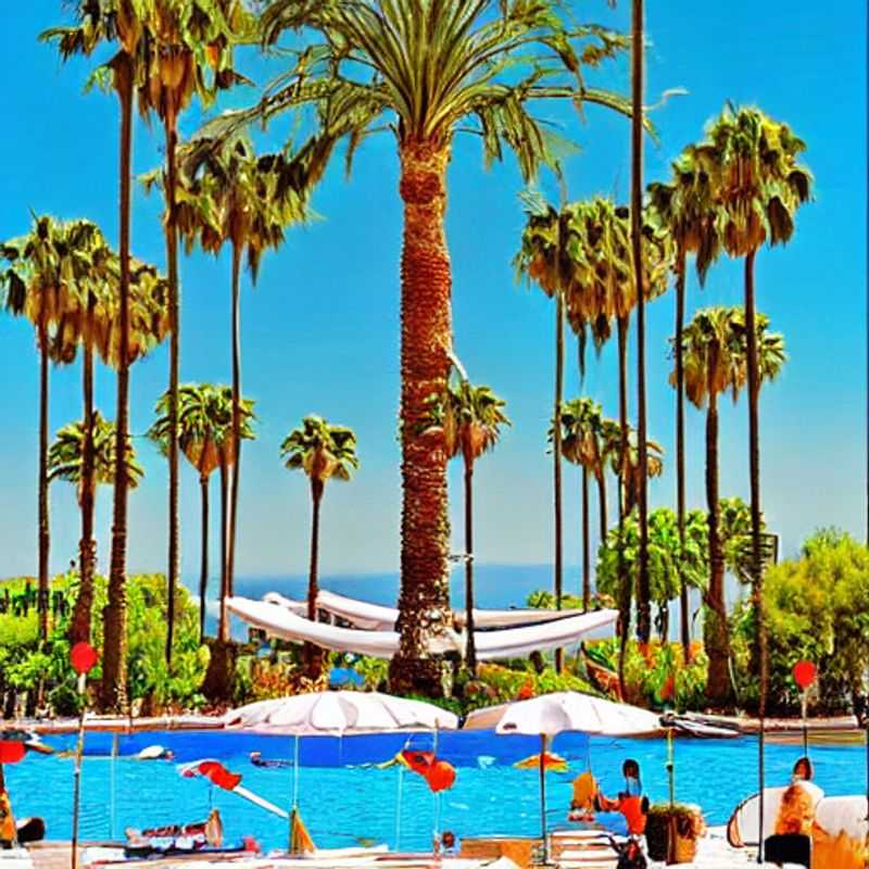 Soleil printanier sur Marbella, Espagne : imaginez-vous, en plein 'spring break', flânant sur la plage baignée de soleil. (Spring sunshine in Marbella, Spain: Imagine yourself, in the middle of 'spring break', strolling on the sun-drenched beach.)
