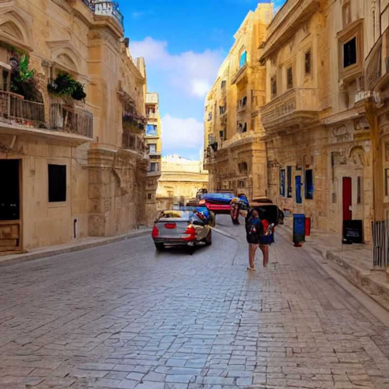 Deux couples profitant de la beauté printanière de Valletta, à Malte, lors de leur escapade de Pâques.