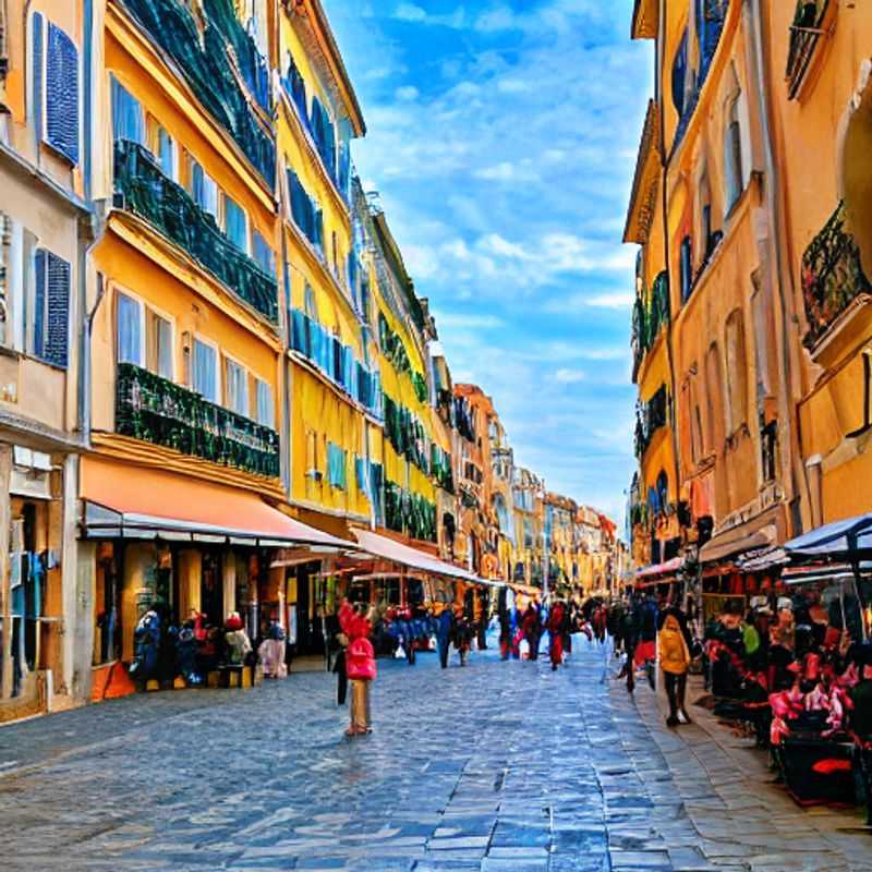 Quatre amis profitent du soleil printanier à Toulon, en France, explorant les rues animées et le charme méditerranéen de la ville lors des vacances de printemps.