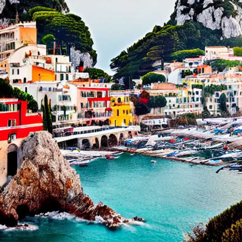Casais apaixonados explorando a deslumbrante Grotta Azzurra em Capri, Itália, durante as férias de primavera, um paraíso de cores e romance.