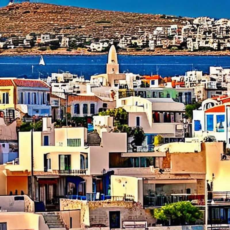 Chania's Venetian Harbor bathed in the warm glow of spring sunlight, showcasing vibrant waterfront tavernas and fishing boats gently bobbing in the turquoise waters - a perfect scene for a spring break getaway in Crete.
