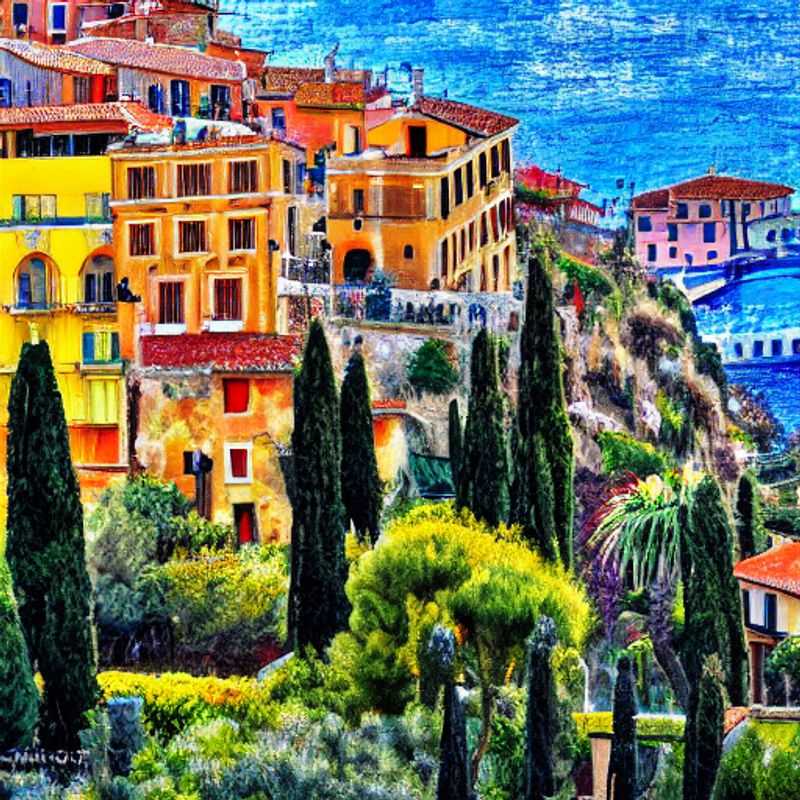 Breathtaking view of Taormina, Italy in full bloom during spring break; imagine yourself soaking up the sunshine and stunning scenery!