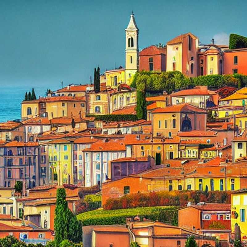 Deux jeunes découvrent le charme printanier d'Ancône, avec une vue imprenable sur le port baigné de soleil, explorant les merveilles de cette ville italienne durant leur escapade de vacances de Pâques.