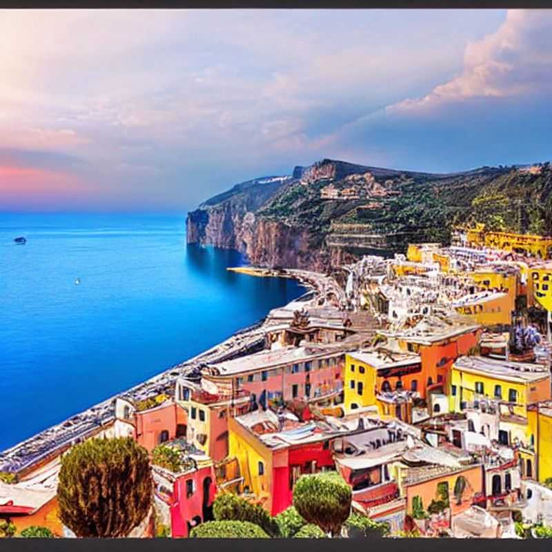 Vista pintoresca de Sorrento, Italia, en primavera, un destino ideal para disfrutar durante las vacaciones de primavera.