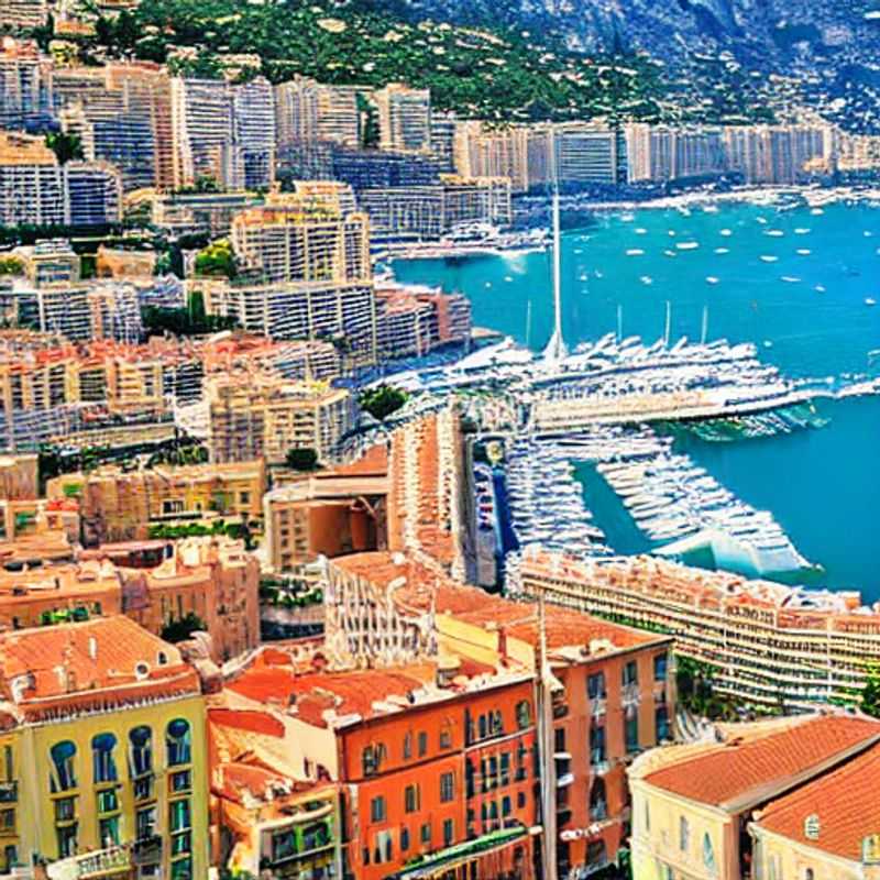 Vue imprenable sur le port scintillant de Monaco au printemps, une promesse d'aventure et de glamour pour votre escapade de vacances de printemps.