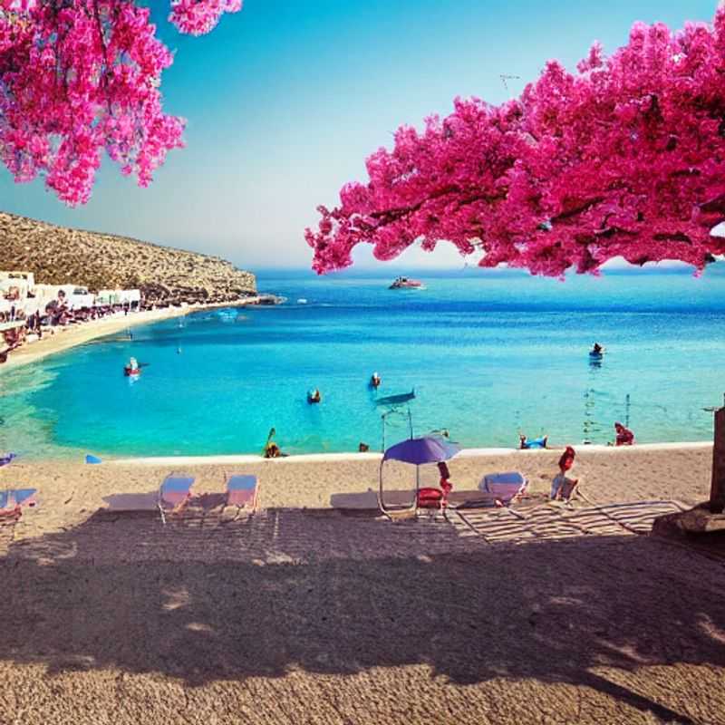 Soaking up the sun and history: Picture yourself here! Ancient walls and blooming bougainvillea, just one taste of the Rhodes, Greece spring break adventure that awaits!