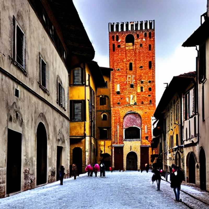 Spring break bliss in Lucca, Italy: A glimpse of the charming walled city basking in the Tuscan sunshine, inviting you to cycle, explore, and savor la dolce vita.