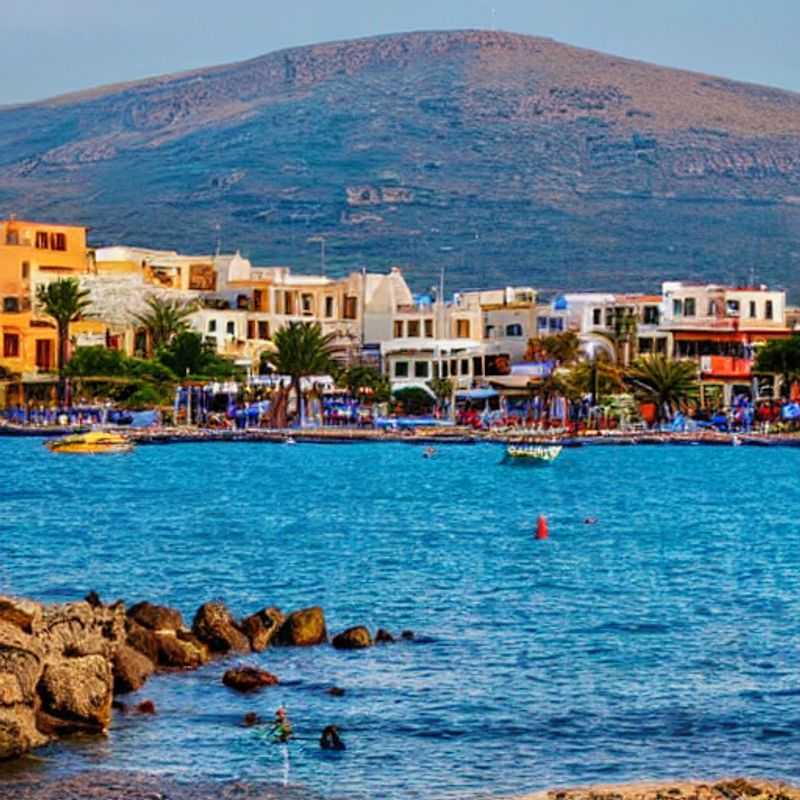 Casais aproveitando a brisa suave e as cores vibrantes da primavera em Chania, Grécia, explorando as maravilhas da cidade durante as férias da primavera. (Couples enjoying the gentle breeze and vibrant colors of spring in Chania, Greece, exploring the city's wonders during spring break.)