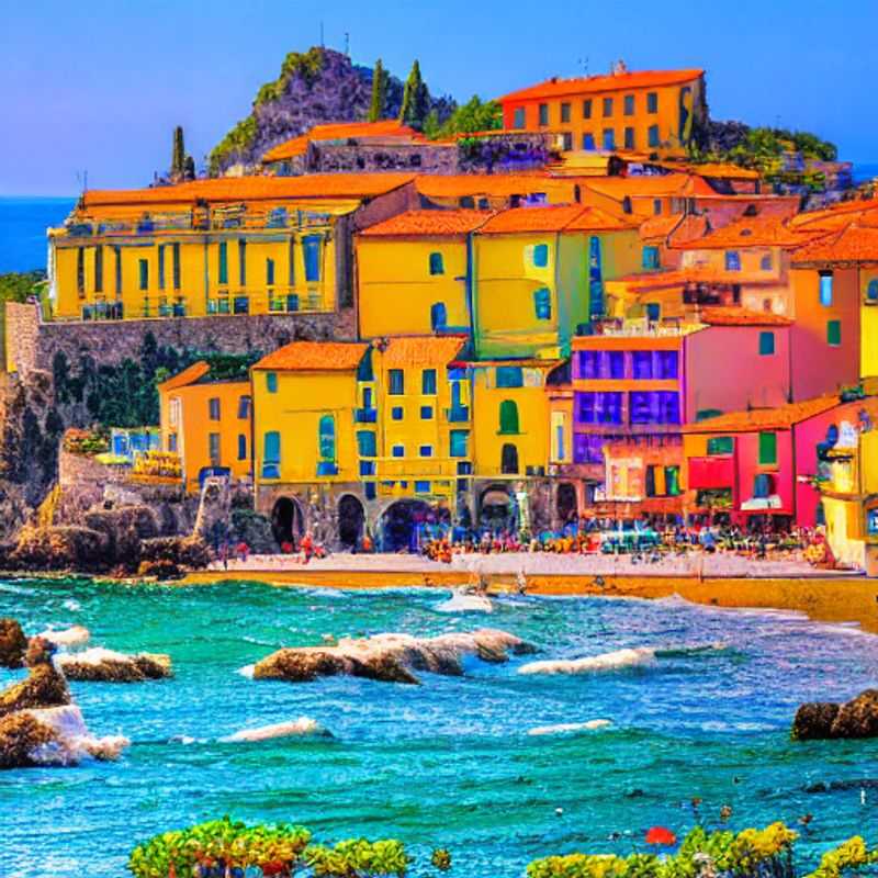 Deux amoureux se promènent le long de la pittoresque plage de Cefalù, en Italie, profitant du soleil du printemps lors de leur escapade en break de printemps.