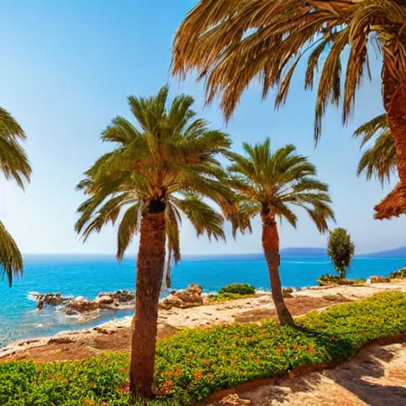 Dos amigos brindando con vino chipriota bajo el cálido sol primaveral de Paphos, Chipre, disfrutando de unas vacaciones inolvidables.