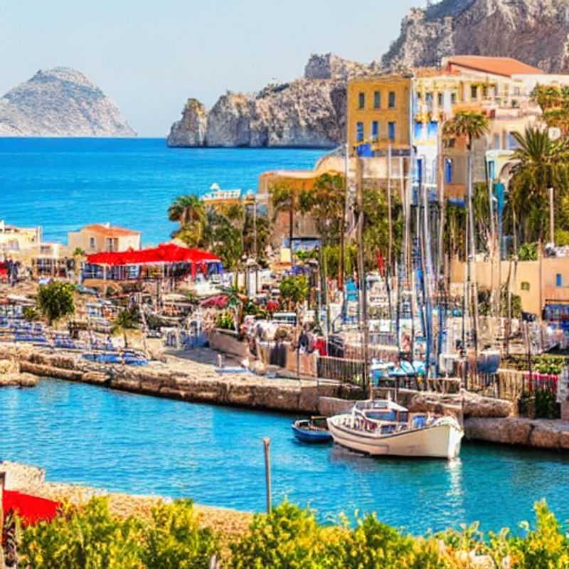 Vue pittoresque du vieux port de Kyrenia, Chypre du Nord, baigné par le soleil printanier, promettant aventure et détente pendant les vacances de printemps.
