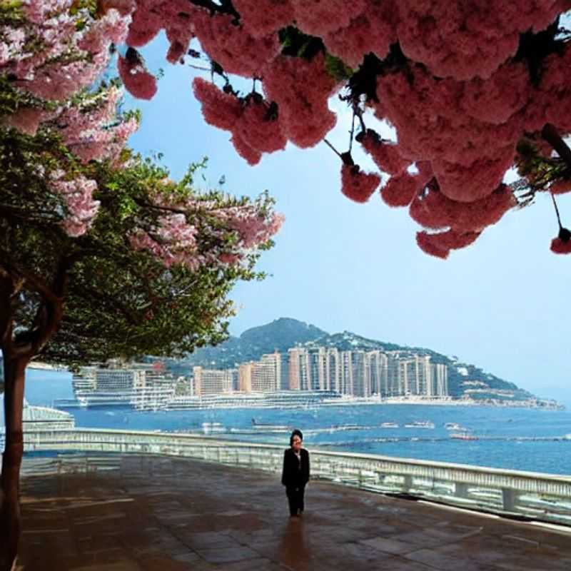 Vue imprenable sur le port scintillant de Monaco au printemps, une promesse d'aventure et de glamour pour votre escapade de vacances de printemps.