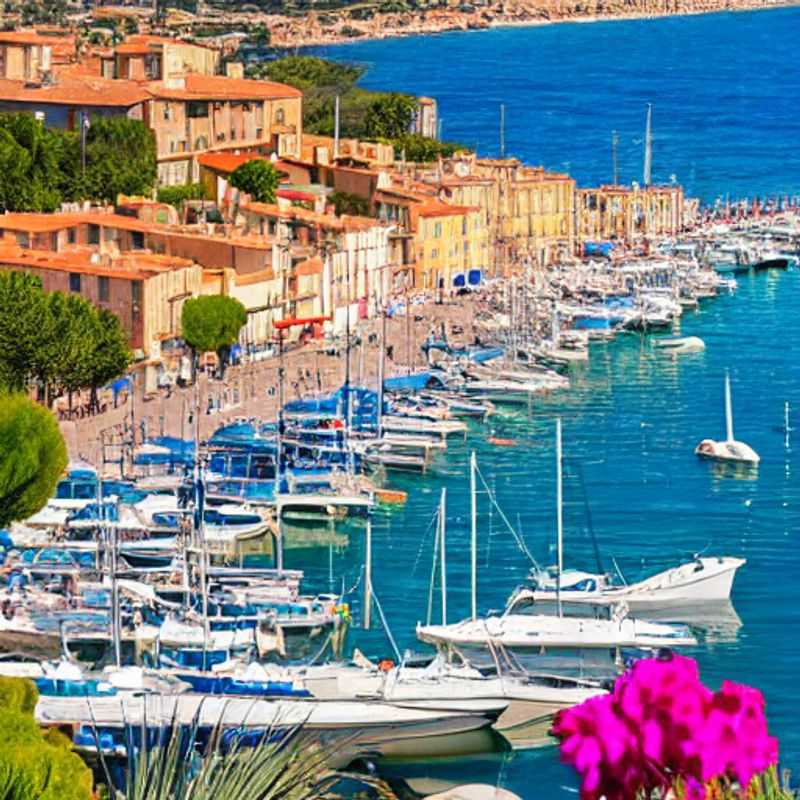 Basking in the spring sun of Saint-Tropez: Yachts bobbing gently in the harbor, a vibrant scene of Riviera life, perfect for your unforgettable spring break adventure. #SaintTropez #SpringBreak #FrenchRiviera