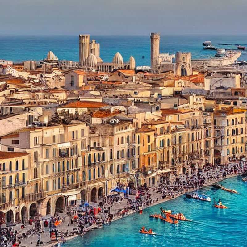 Deux couples profitant de la beauté tranquille des ruelles de Bari, en Italie, lors d'une escapade printanière.