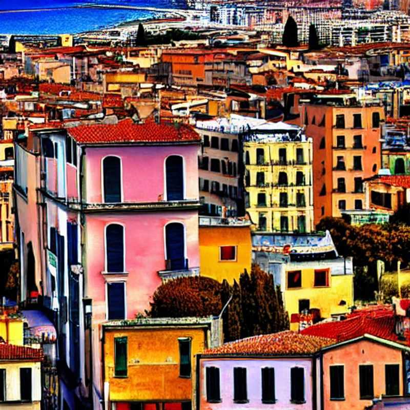 Deux amis découvrant les couleurs vibrantes de Cagliari, Sardaigne, en plein printemps, un aperçu de leurs aventures pendant les vacances de Pâques.