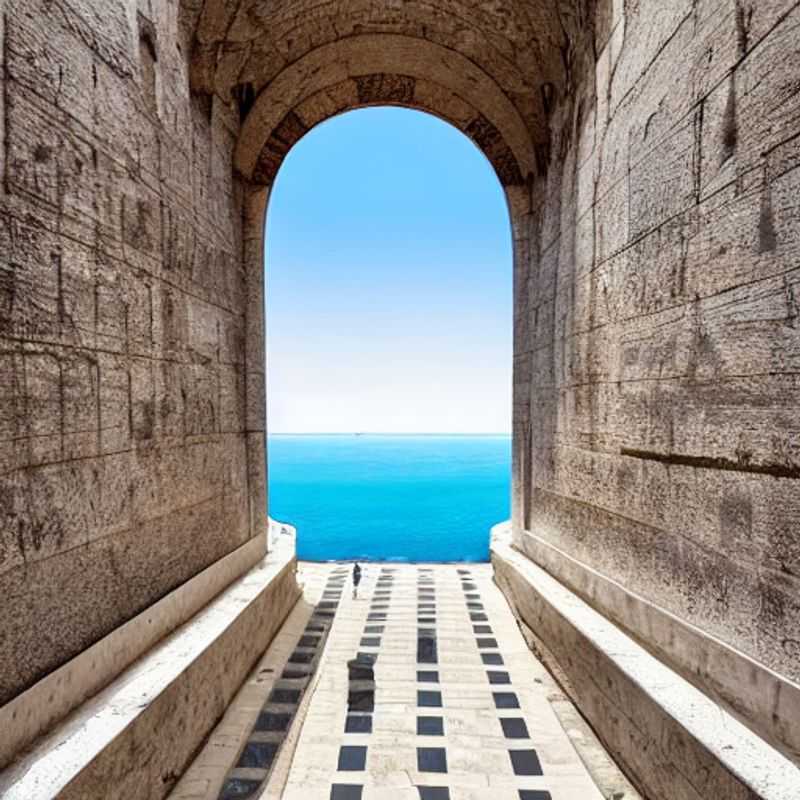Vue printanière pittoresque de Cagliari, Italie, avec ses bâtiments colorés et son ciel bleu azur, offrant une évasion idyllique pendant les vacances de printemps.