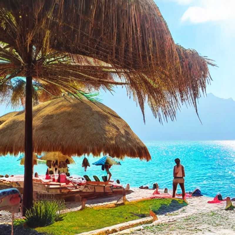 Sun-drenched Antalya coast: turquoise waters meet ancient ruins, offering a perfect blend of relaxation and history on your spring break adventure in Turkey.