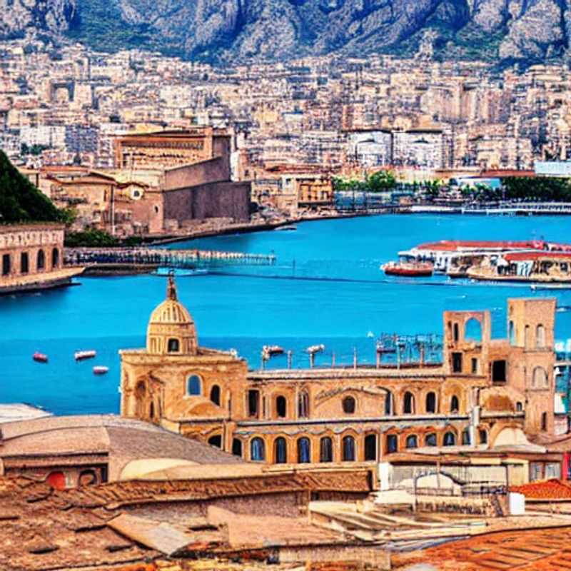 Deux touristes explorant le marché animé de Ballarò à Palerme, en Italie, lors de leurs vacances de printemps, découvrant les saveurs et les couleurs de la Sicile.