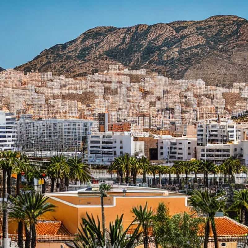 Casais aproveitando o sol da primavera no porto histórico de Cartagena, Espanha, um destino vibrante para as férias da primavera.