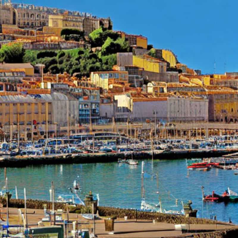 Vista pintoresca del Vieux-Port de Marsella, Francia, vibrante con la energía primaveral, mientras exploras las posibilidades durante las vacaciones de primavera.
