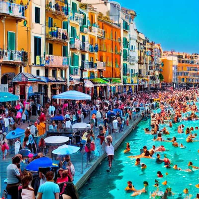 Vue printanière pittoresque de Salerne, en Italie, avec son port animé et son charme côtier, un incontournable pour des vacances de printemps mémorables. (Picturesque spring view of Salerno, Italy, with its lively port and coastal charm, a must-see for a memorable spring break.)