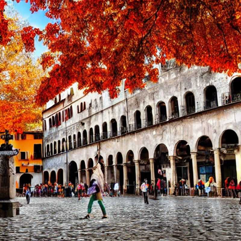 Cycling atop the ancient walls of Lucca, Italy, a perfect spring break adventure, with panoramic views of the terracotta rooftops and blooming Tuscan landscape below.